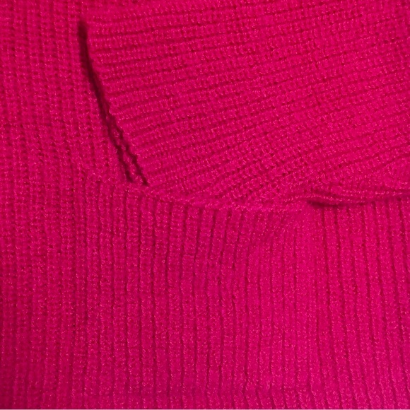 Crea Concept Cowl Neck Sweater Wool Pullover Cropped Boxy Crop Magenta Pink 40 - Picture 5 of 16